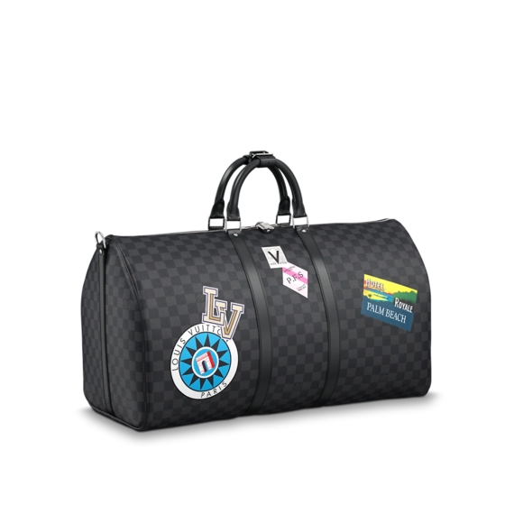 Beauty, Style, and Function Combined - Check Out the Louis Vuitton Keepall Bandouliere 55 MY LV WORLD TOUR for Women!