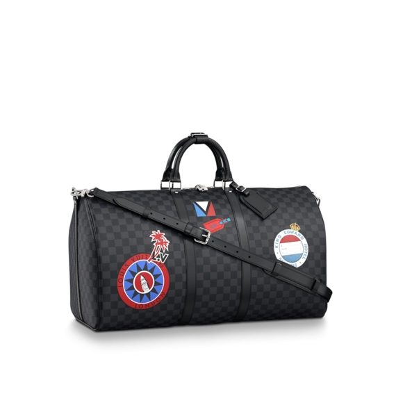 Shop Women's Louis Vuitton Keepall Bandouliere 55 MY LV WORLD TOUR at the Outlet Now!