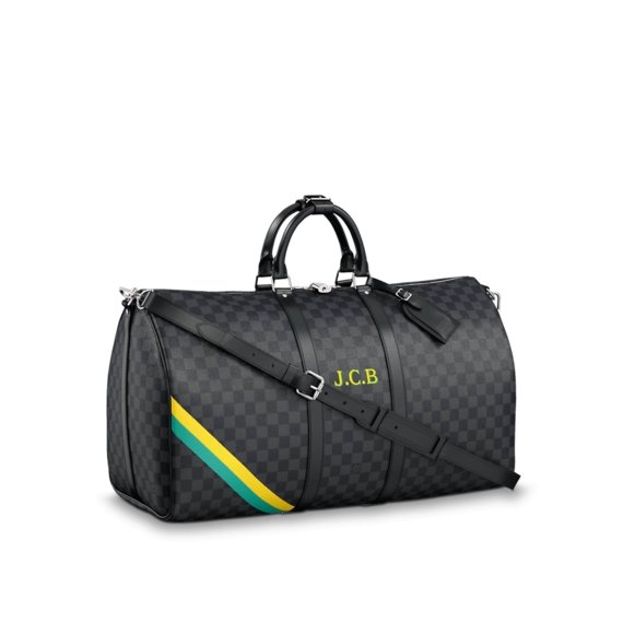 Save Big on the Original Women's Louis Vuitton Keepall Bandouliere 55 My LV Heritage Sale!