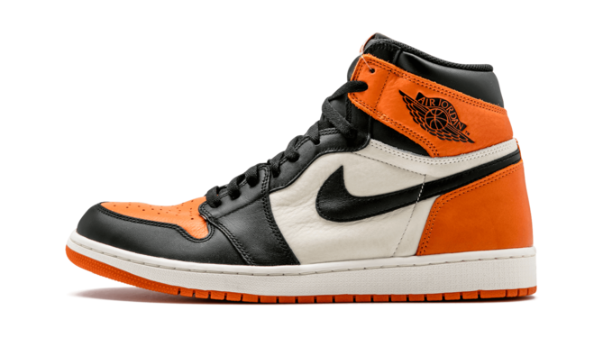 Air Jordan 1 Retro High OG - Shattered Backboard Women's Sneakers in BLACK/STARFISH-SAIL from New