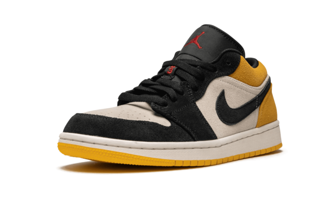 Men's Sale Shoes - Stylish Air Jordan 1 Low University Gold in Sail/Gym Red and University Gold