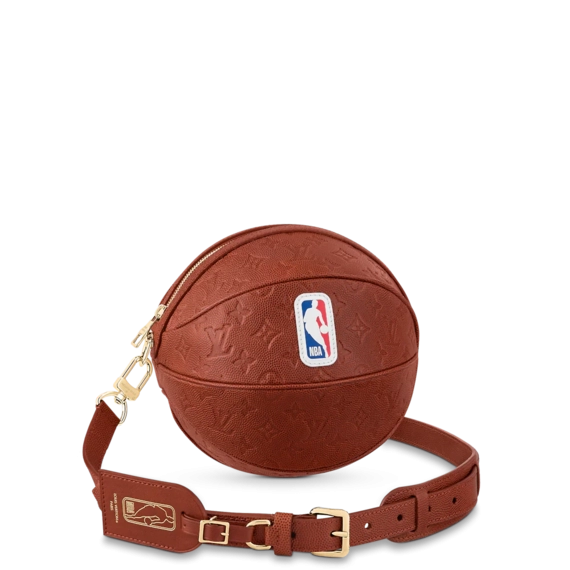 Original Louis Vuitton LVxNBA ball in basket - Buy now!