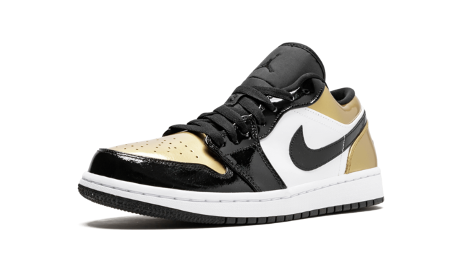 Look Your Best with Air Jordan 1 Low - Gold Toe BLACK/GOLD-BLACK for Men