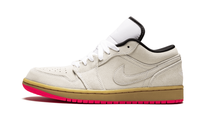 Women's Air Jordan 1 Low - Hyper Pink WHITE/WHITE-GUM YELLOW from Outlet.