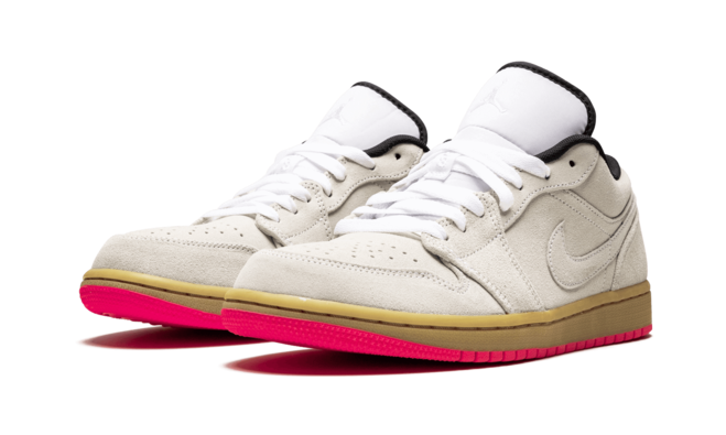 Outlet Hyper Pink-White Sneakers - Air Jordan 1 Low Women's Shoe.