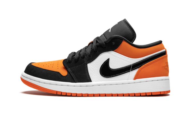 Air Jordan 1 Low Shattered Backboard BLACK/WHITE-STARFISH Buy New - Men's Shoe