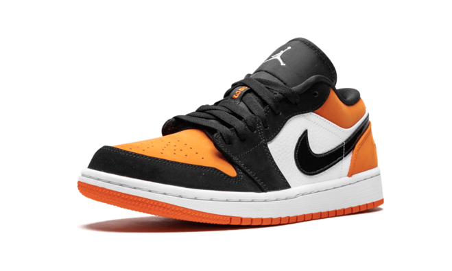 Get the Latest Air Jordan 1 Low Shattered Backboard Black/White-Starfish Sneakers for Women