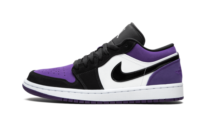 Women's Air Jordan 1 Low Court Purple White/Black-Court Purple | Buy Now