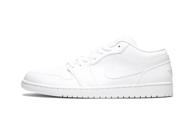 Men's White Metallic Air Jordan 1 Low - Sale Price!