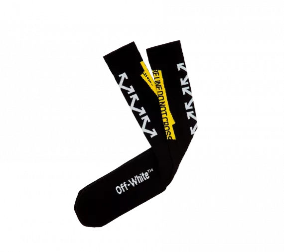 Stylish and Trendy Socks Off-White Black and White from Outlet Store.