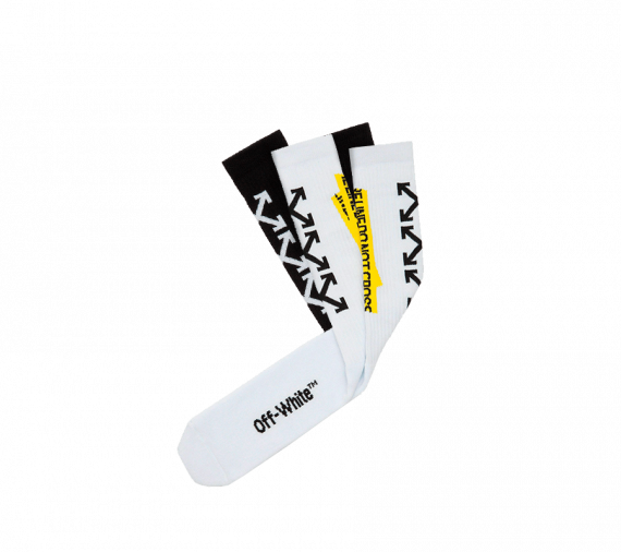 Socks Off-White Black and White