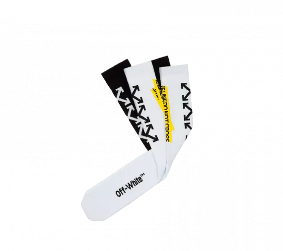 Socks Off-White Black and White