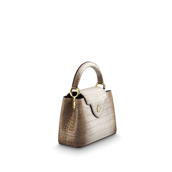 Sale on Louis Vuitton Capucines Mini Sahara Naturel Gold - Upgrade Your Look Today!