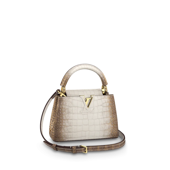 Buy Louis Vuitton Capucines Mini Sahara Naturel Gold - Perfect New Accessory for Women