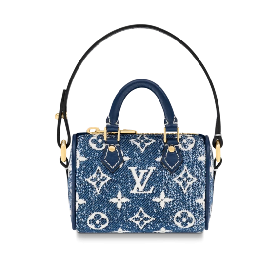 Buy a Louis Vuitton Micro Speedy Denim Bag Charm - the original fashion accessory for women.