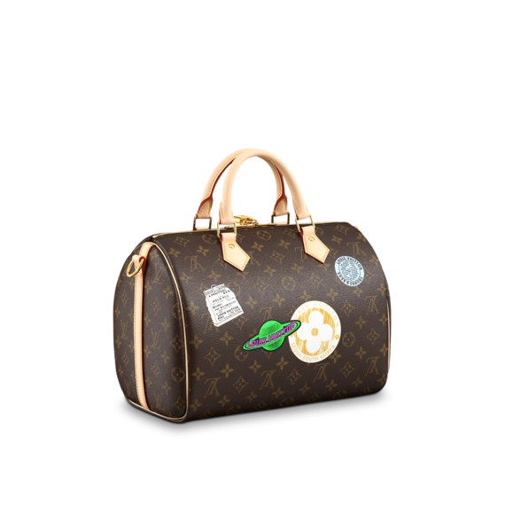 Stylish Louis Vuitton Speedy Bandouliere 30 MY LV WORLD TOUR for Women