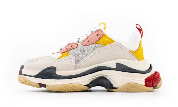 Women's Balenciaga Triple S - White/Ecru/Black - Buy Now!