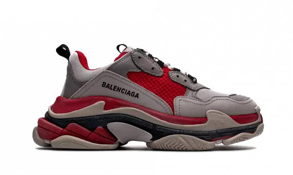 Balenciaga Triple S Trainer Gray Red - Sale