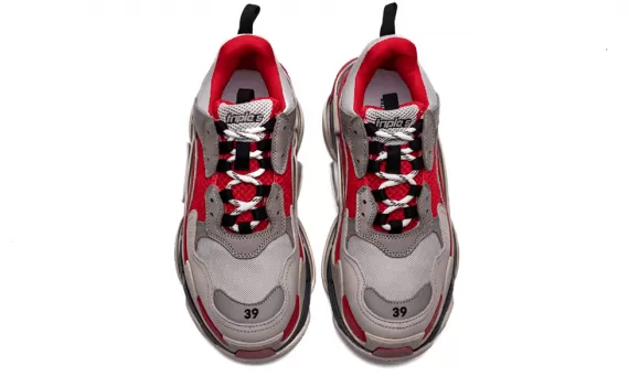 Women's Balenciaga Triple S Trainer Gray Red - Get Yours Today!