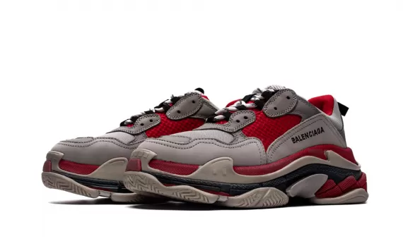 Women's Balenciaga Triple S Trainer Gray Red - Get It Now!