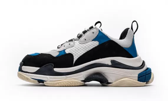 Refresh Your Look With Our Balenciaga Triple S - Black/Blue Selection!