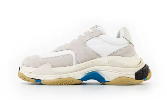 Shop the Balenciaga Triple S Trainer White / Blue / Black for women at the outlet sale!