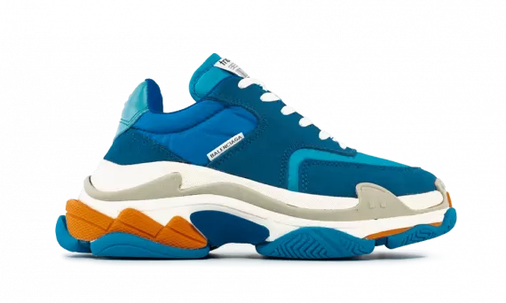 Alt: Buy Balenciaga Wmns Triple S Trainer Blue White Orange