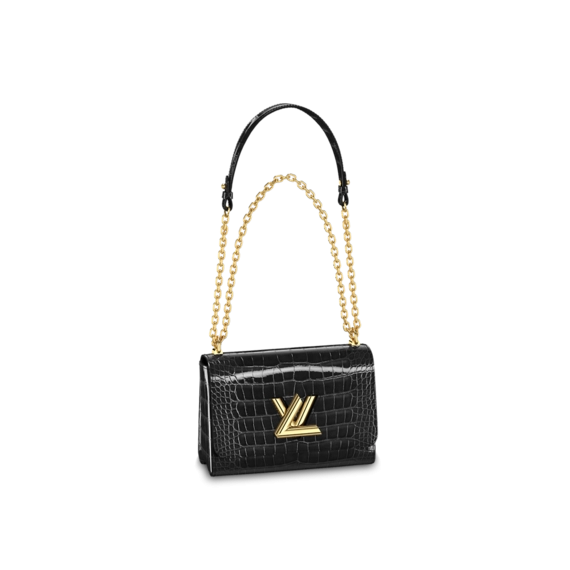 Buy the original Louis Vuitton Twist MM Black for women.