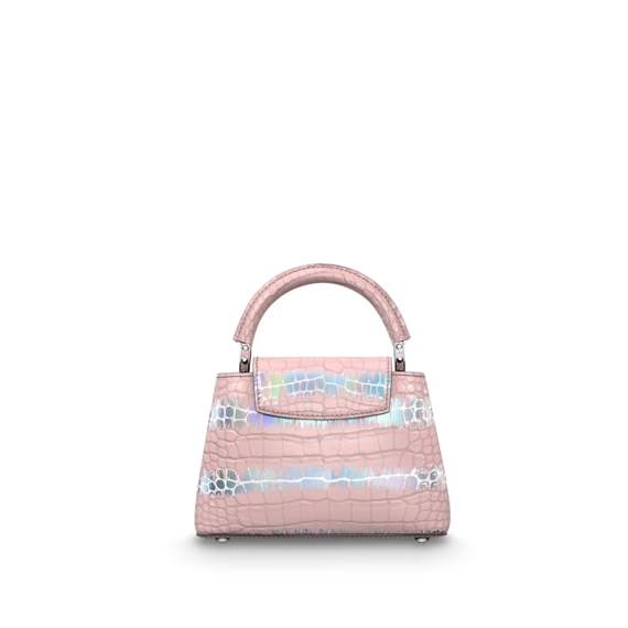 Women's Louis Vuitton Capucines Mini - Pink/Silver, On Sale Now!