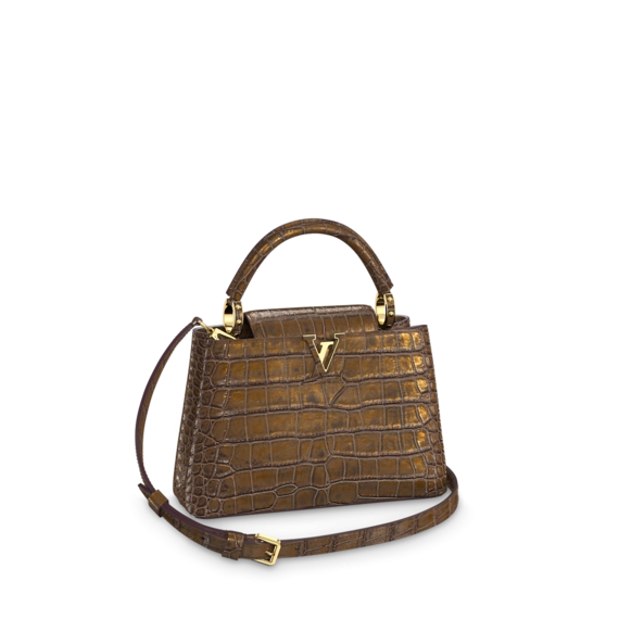 Buy a new Louis Vuitton Capucines Fiery Brown Women's Bag today!