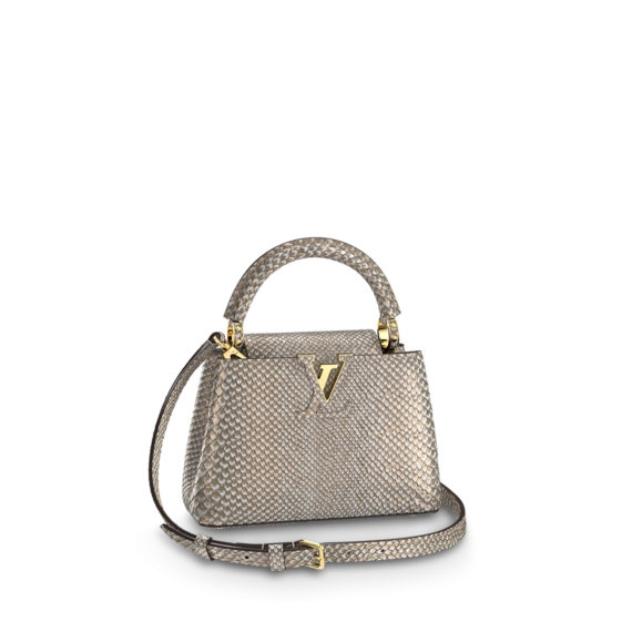 Buy a Louis Vuitton Capucines Mini Golden Ochre for Women at a Sale Price