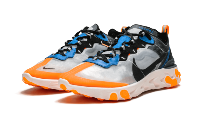 Alt - Original Nike React Element 87 - Thunder Blue - Men's Shoes