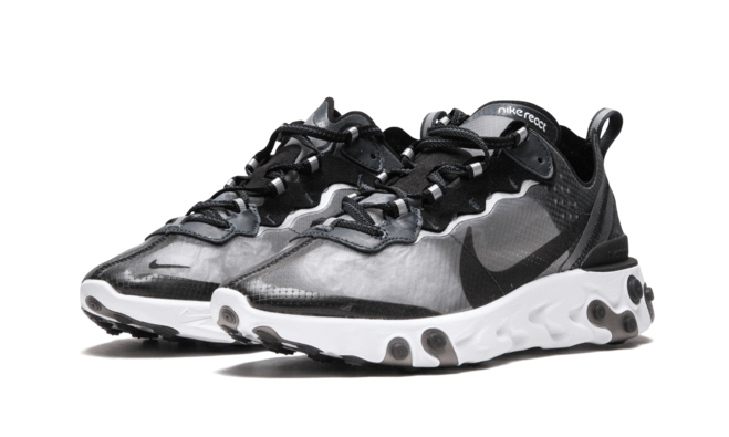 Women: Get the New Nike React Element 87 in Anthracite Black-White