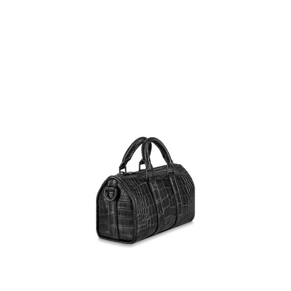 Purchase the Original Louis Vuitton Keepall XS Croco Matte Black for Men