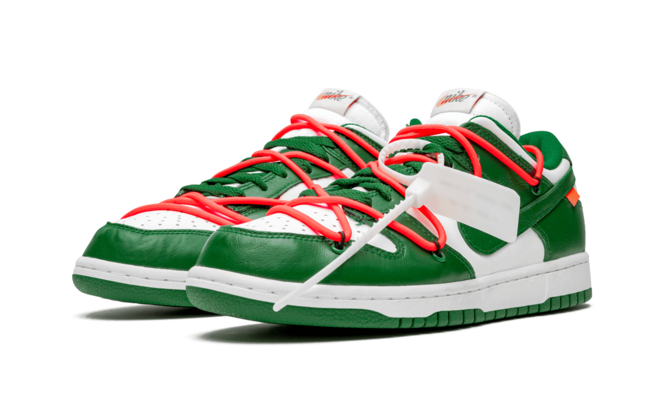 Get the New Men's Nike Dunk Low Off White - Pine Green