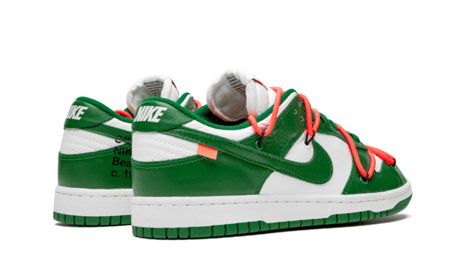 Men's Nike Dunk Low Off White - Pine Green On Sale Now!