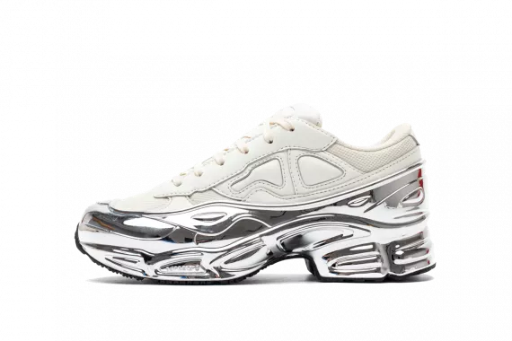 Ozweego Raf Simons Cream White Silver Metallic