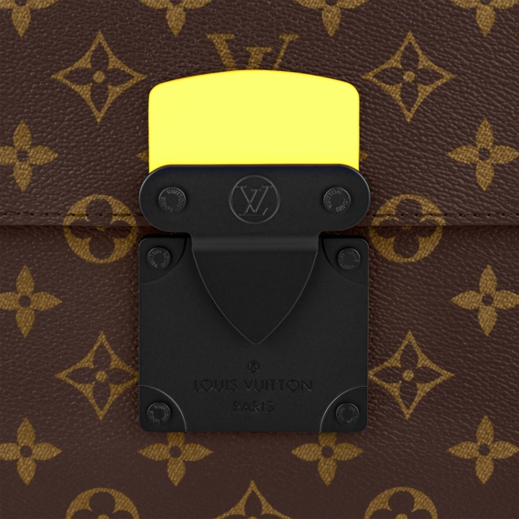 Get the Louis Vuitton S Lock A4 Pouch Yellow for Men at the Outlet