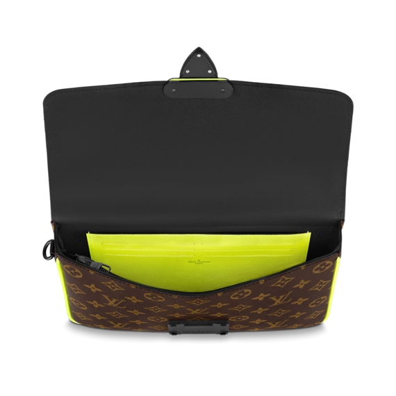 Shop the Louis Vuitton S Lock A4 Pouch Yellow for Men Now!