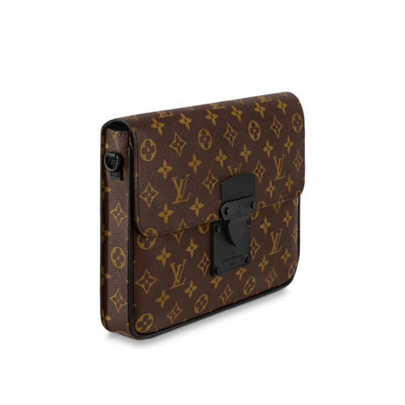 Original Style Louis Vuitton S Lock A4 Pouch for Men