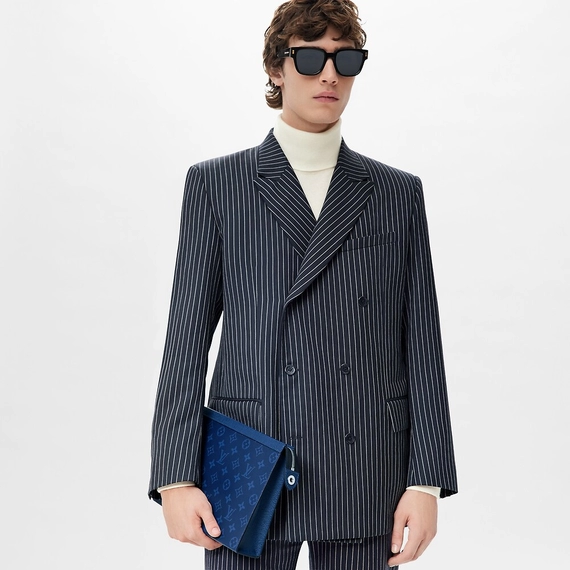 Get the Louis Vuitton Pochette Voyage MM Pacific Blue for Men - On Sale Now