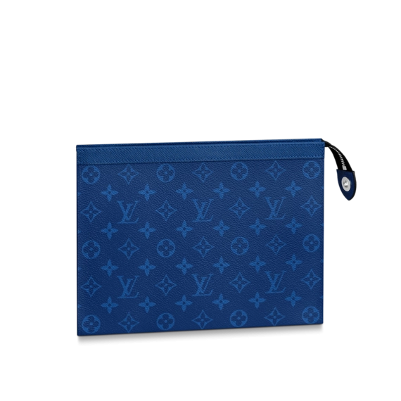 Buy Louis Vuitton Pochette Voyage MM Pacific Blue for Men - Outlet Sale