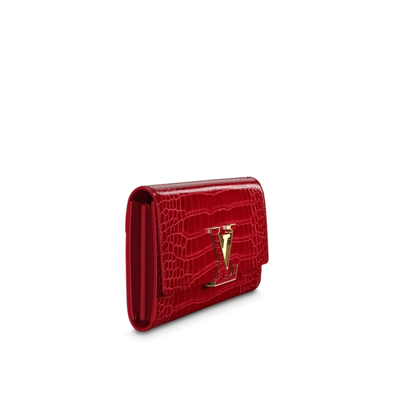 New Louis Vuitton Capucines Wallet for Women in Rubis Red