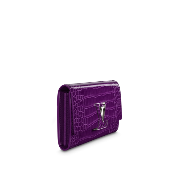 Original Louis Vuitton Capucines Wallet in Amethyste Purple for Women