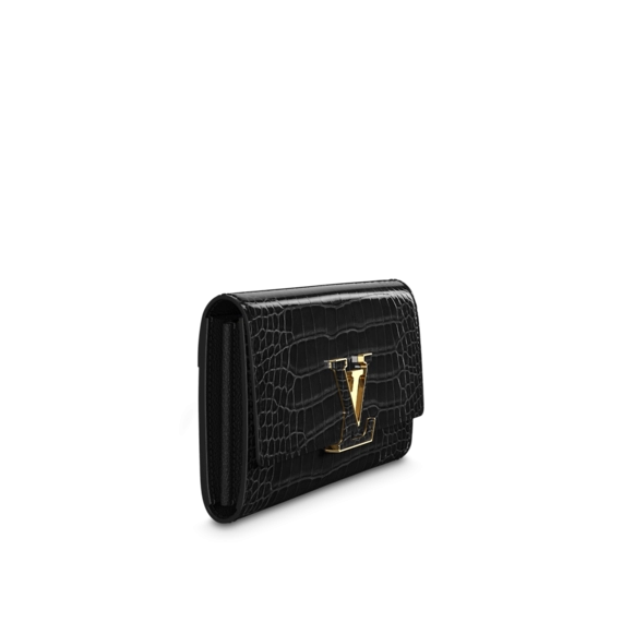 Discounted Sale on Louis Vuitton Capucines Wallet Black - Shop Now