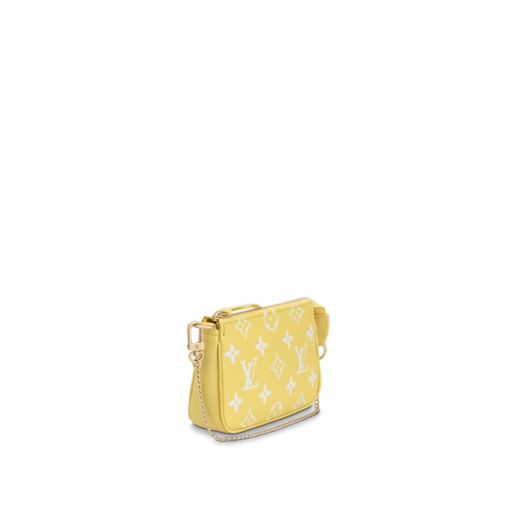 New Arrivals - Louis Vuitton Mini Pochette Accessoires Lemon Curd Yellow For Women
