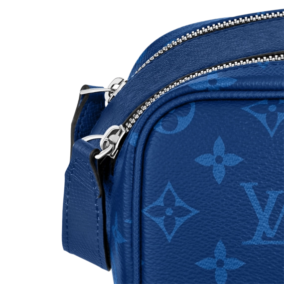 Original Louis Vuitton Dopp Kit Toilet Pouch Cobalt Blue, the most stylish option for men.