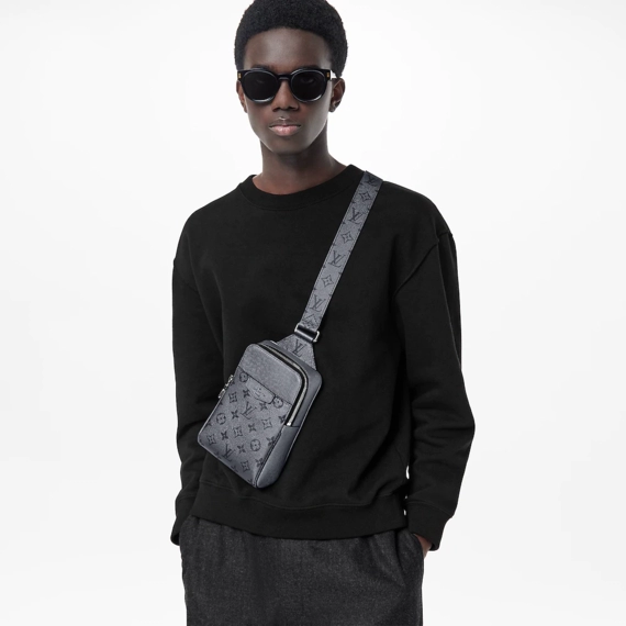 New Style of Women's Louis Vuitton Outdoor Slingbag Gunmetal Gray