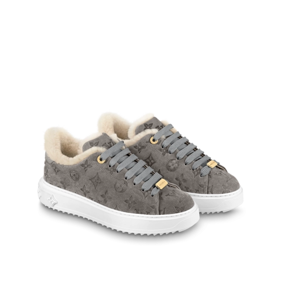 The Louis Vuitton Time Out Sneaker Gray - Discounted and On Sale!