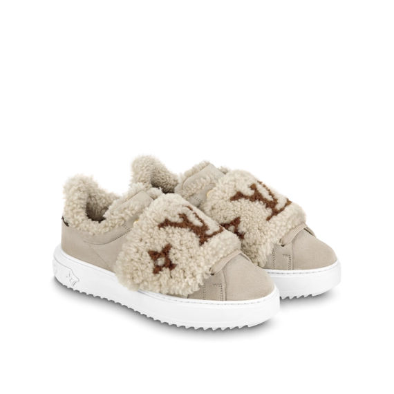 New Louis Vuitton Time Out Sneaker Natural for Women Now Available